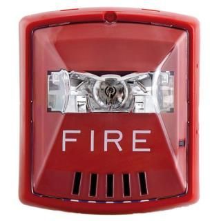 Conventional Horn Strobe, Wall Mount, Snap Base